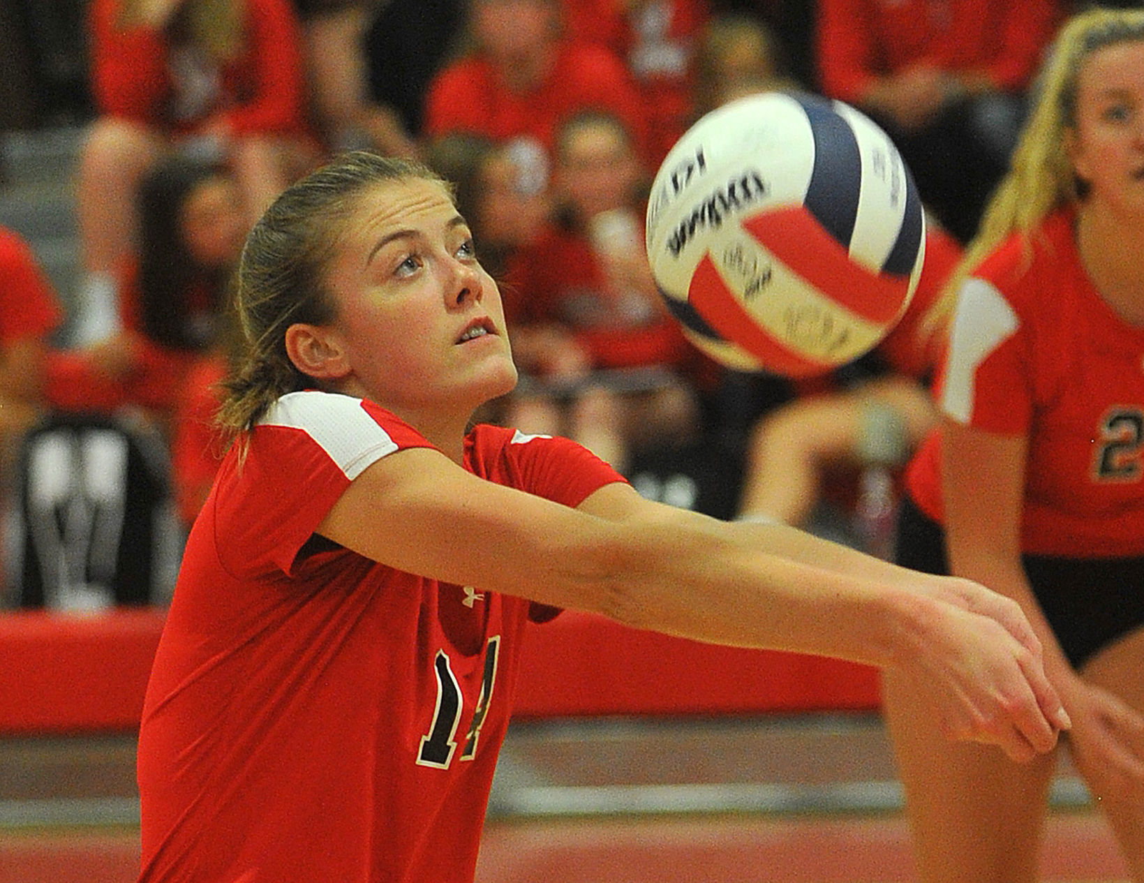 Orion vs Fulton volleyball.